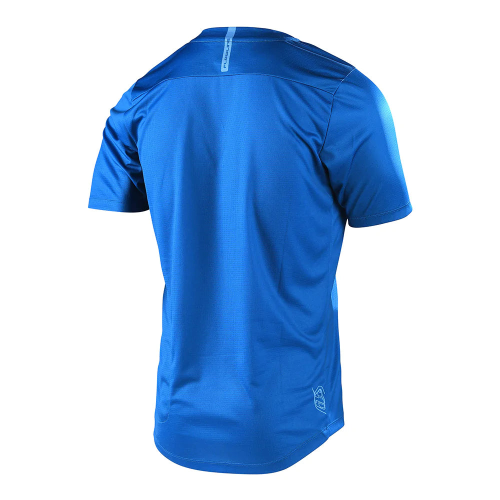 JERSEY FLOWLINE SS SOLID SLATE BLUE