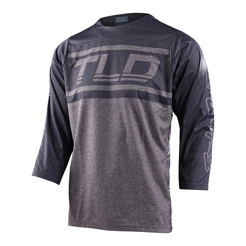 JERSEY - RUCKUS 3/4 J BARS GRAY / GRAY HEATHER